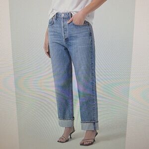 Agolde Straight Leg Blue Jeans